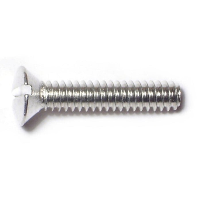 #10-24 x 1" Aluminum Coarse Thread Slotted Oval Head Machine Screws