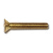 #8-32 x 1" Brass Coarse Thread Slotted Flat Head Machine Screws