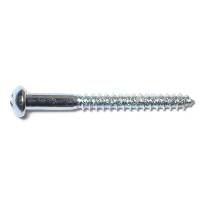 2 Silver Color Phillips Round-Head Wood Screws