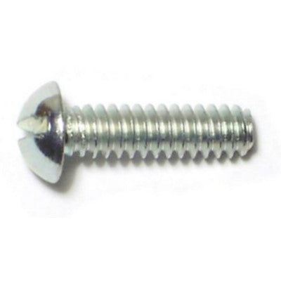 #6-32 x 1/2" Zinc Plated Steel Coarse Thread Slotted Round Head Machine Screws