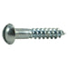 #4 x 5/8" Zinc Plated Steel Slotted Round Head Wood Screws