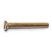 #4-40 x 1" Brass Coarse Thread Slotted Flat Head Machine Screws