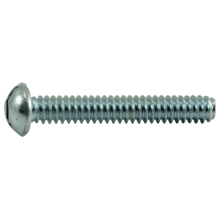 #4-40 x 3/4" Zinc Plated Steel Coarse Thread Slotted Round Head Machine Screws