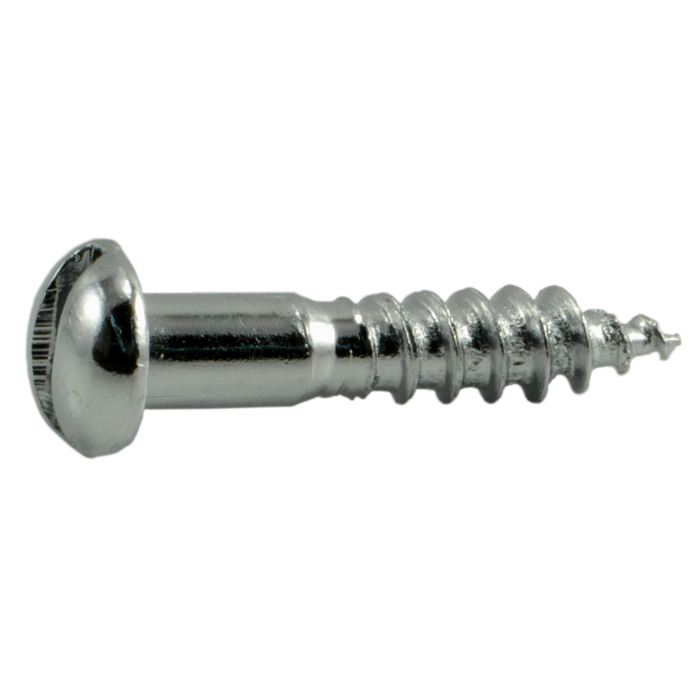 #6 x 3/4" Steel Slotted Round Head Wood Screws