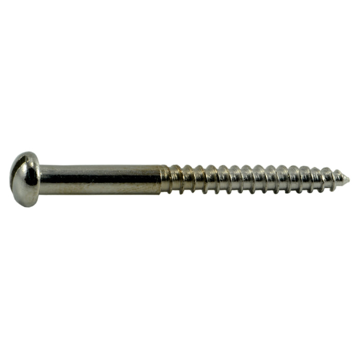 #6 x 1-1/2" Steel Slotted Round Head Wood Screws