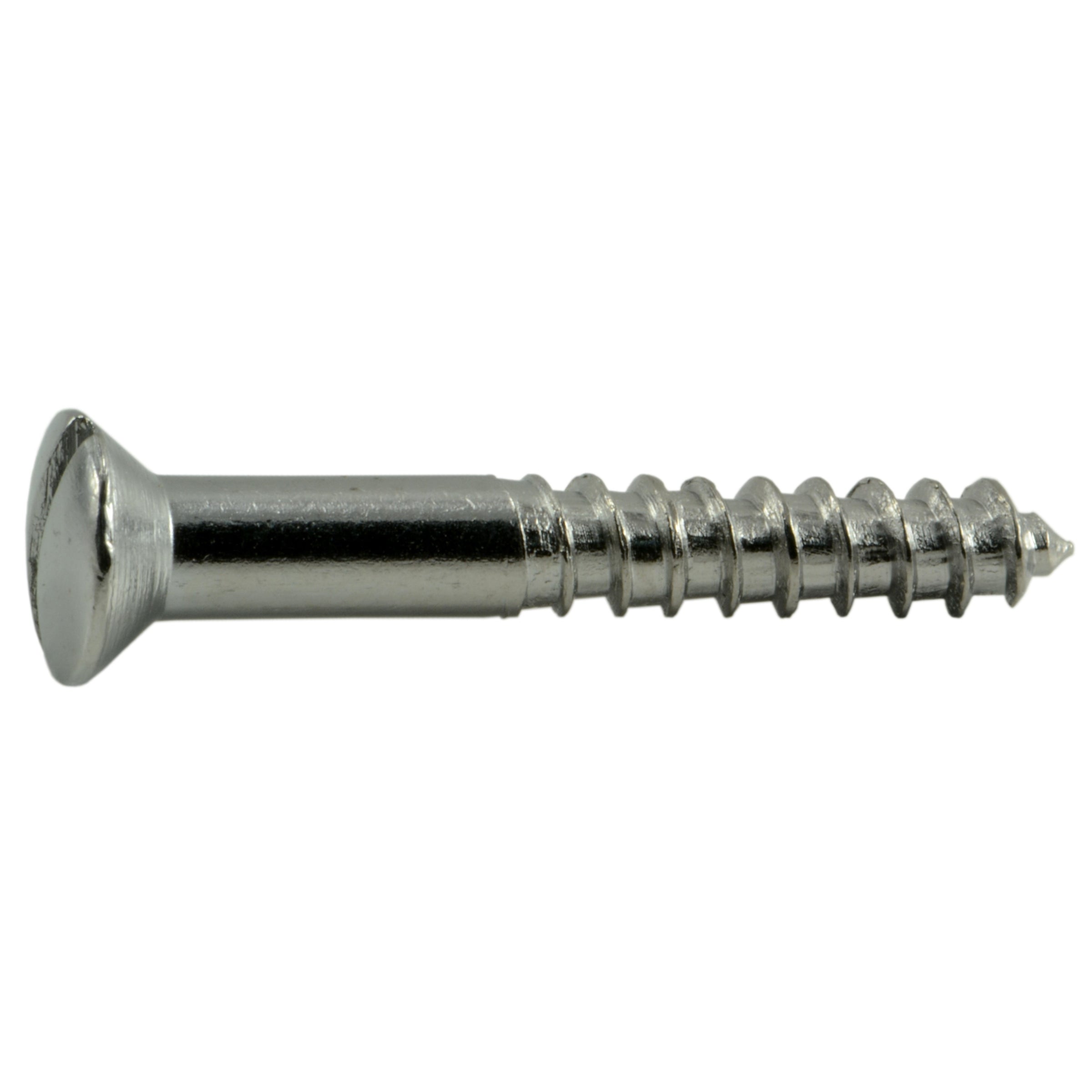 #6 x 1" Steel Slotted Oval Head Wood Screws