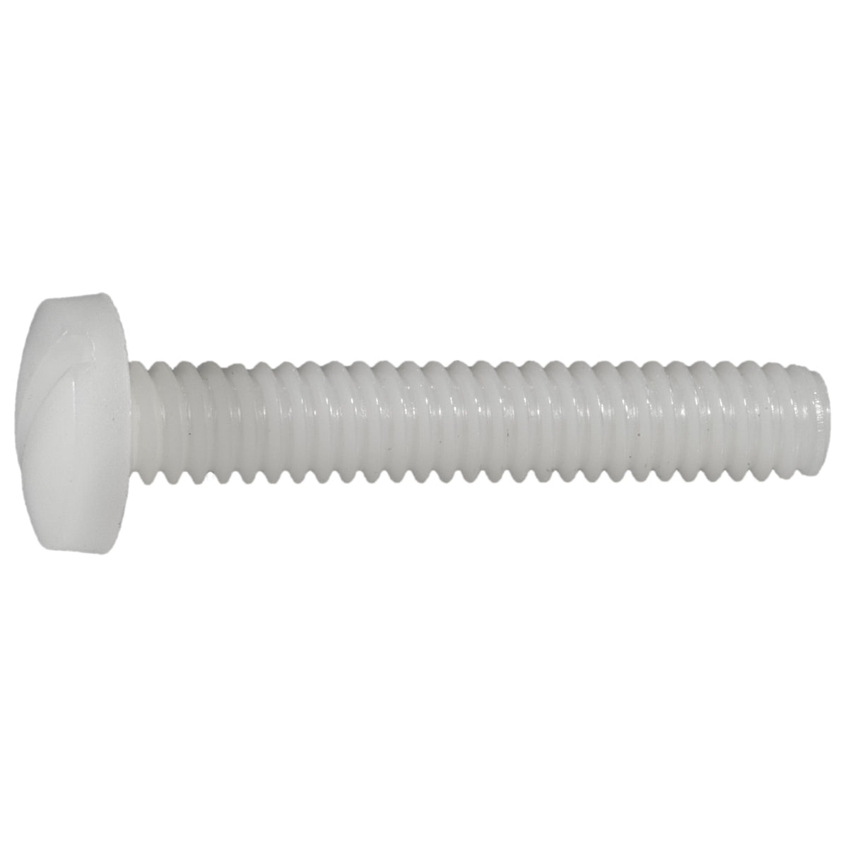 1/4"-20 x 1-1/2" Nylon Plastic Coarse Thread Slotted Binding Machine Screws