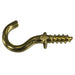 1-1/32" x 1/2" Brass Cup Hooks