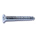 #4 x 7/8" Zinc Plated Steel Phillips Flat Head Wood Screws