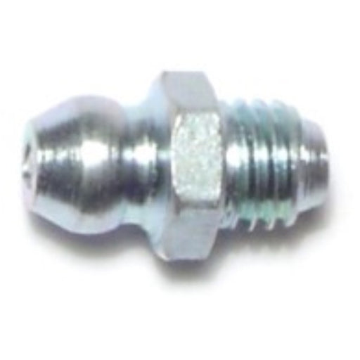1/4"-28 Zinc Plated Steel Fine Thread Short Straight Grease Fittings