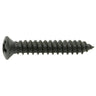 #8 x 1" Black Steel Phillips Oval Head Sheet Metal Screws