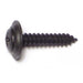 #10 x 1" Black Phosphate Steel Phillips Oval Trim Washer Head Sheet Metal Screws