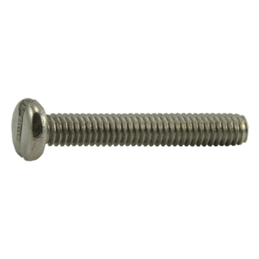 #1-72 x 1/2" 18-8 Stainless Steel Fine Thread Slotted Pan Head Miniature Machine Screws