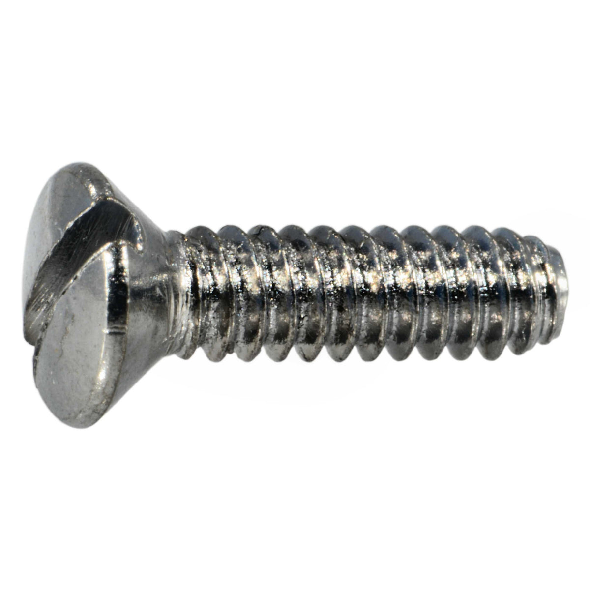 #6-32 x 1/2" Chrometint Steel Coarse Thread Slotted Oval Head Switch Plate Screws