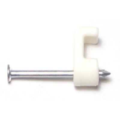 6mm White Plastic Nail Wire Clips
