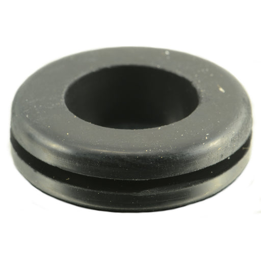 5/8" x 1-1/8" x 5/16" x 1/16" Black Rubber Grommets