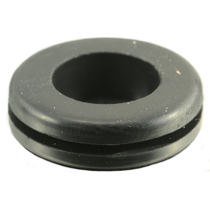 5/8" x 1-1/8" x 5/16" x 1/16" Black Rubber Grommets