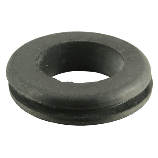 3/4" x 1-9/32" x 5/16" x 1/16" Black Rubber Grommets