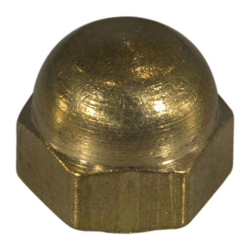 #8-32 Solid Brass Coarse Thread Acorn Cap Nuts
