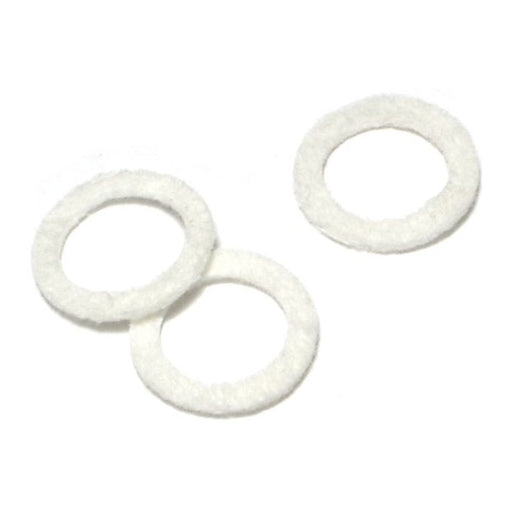 15/32" x 5/8" x 1/8IP White Felt Washers