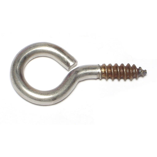 1/4" x 5/8" x 2-1/8" #4 18-8 Stainless Steel Eye Screws