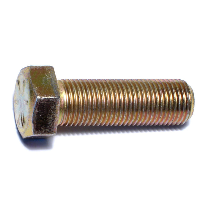 9/16"-18 x 1-3/4" Zinc Plated Grade 8 Steel Fine Thread Hex Cap Screws