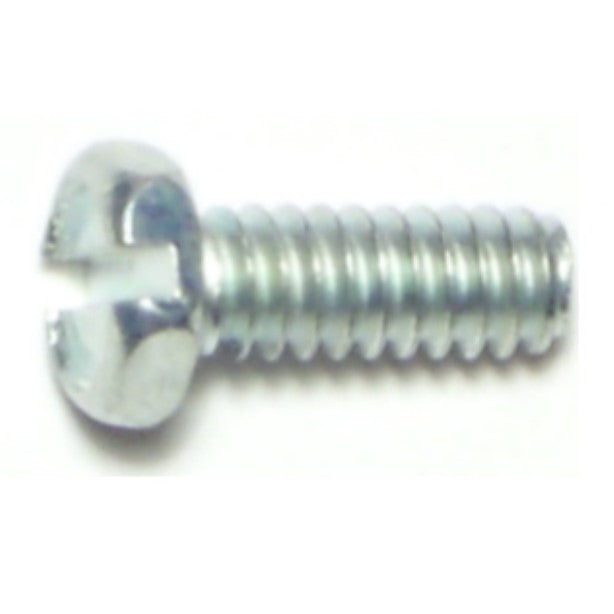 #10-24 x 1/2" Zinc Plated Steel Coarse Thread Slotted Indented Hex Head Machine Screws