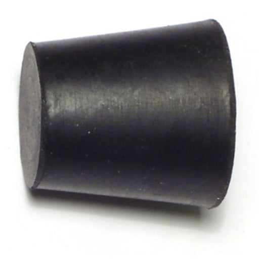 1" x 25/32" x 1" #4 Black Rubber Stoppers