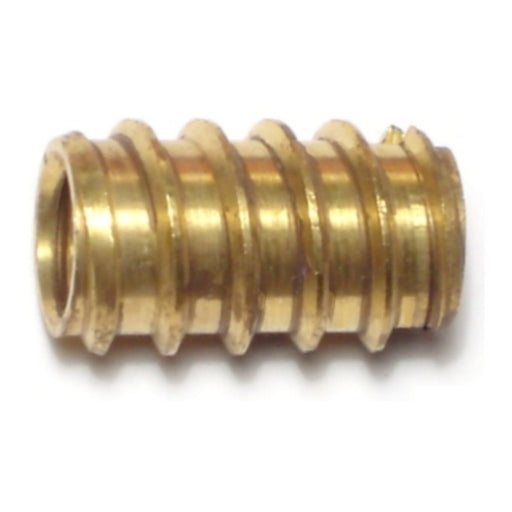 3/8"-16 x 1" Brass Coarse Thread Tapped Wood Inserts