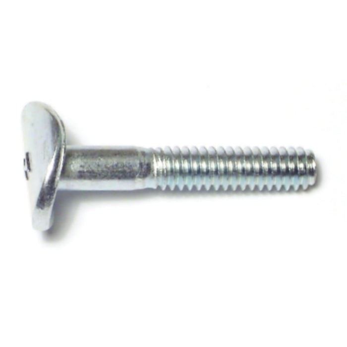1/4"-20 x 1-1/2" Zinc Plated Steel Coarse Thread Curved Head Machine Screws