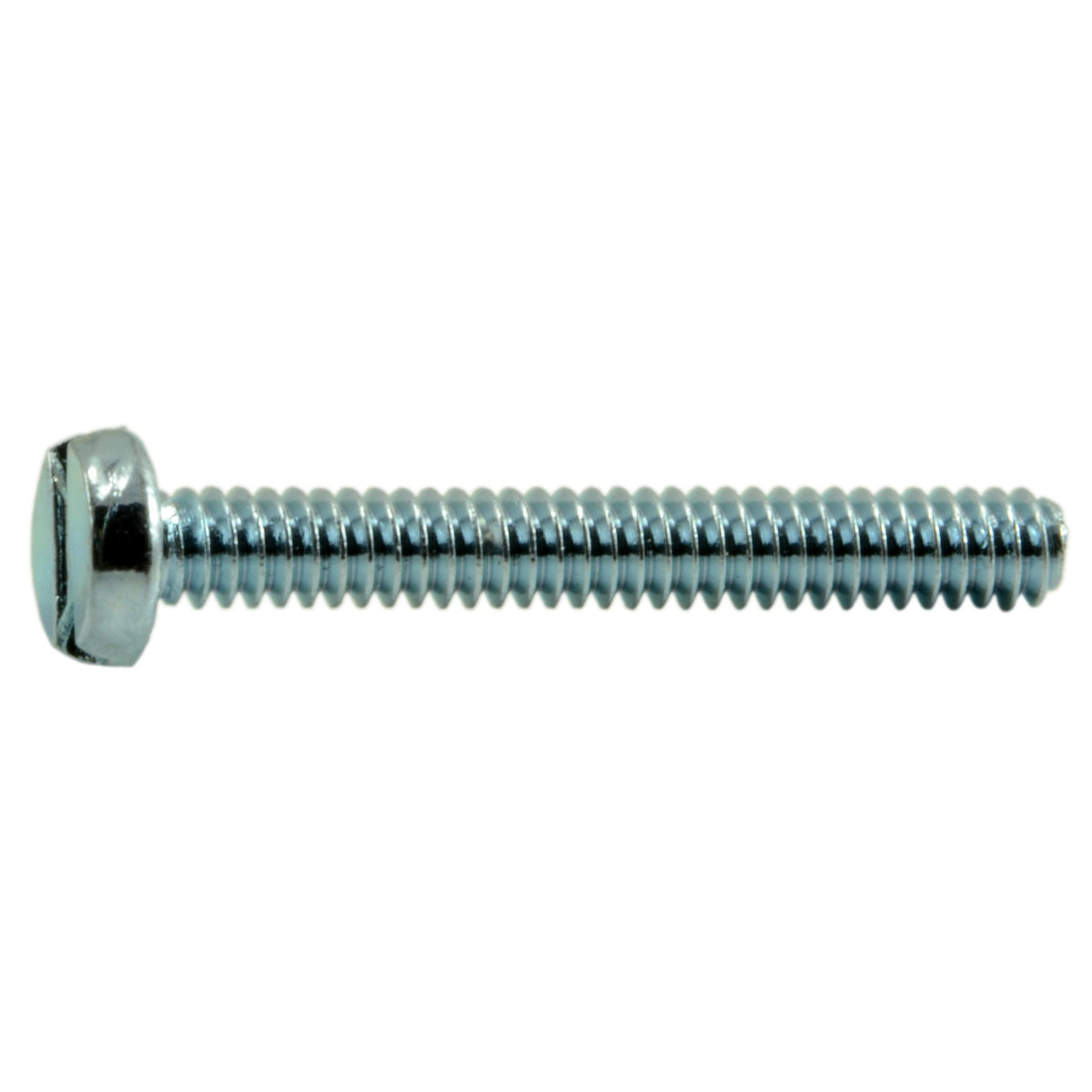 1.6mm-0.35 x 12mm Zinc Plated Class 4.8 Steel Coarse Thread Slotted Pan Head Machine Screws