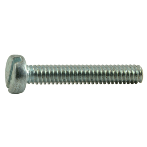 2mm-0.4 x 12mm Zinc Plated Class 4.8 Steel Coarse Thread Slotted Pan Head Machine Screws