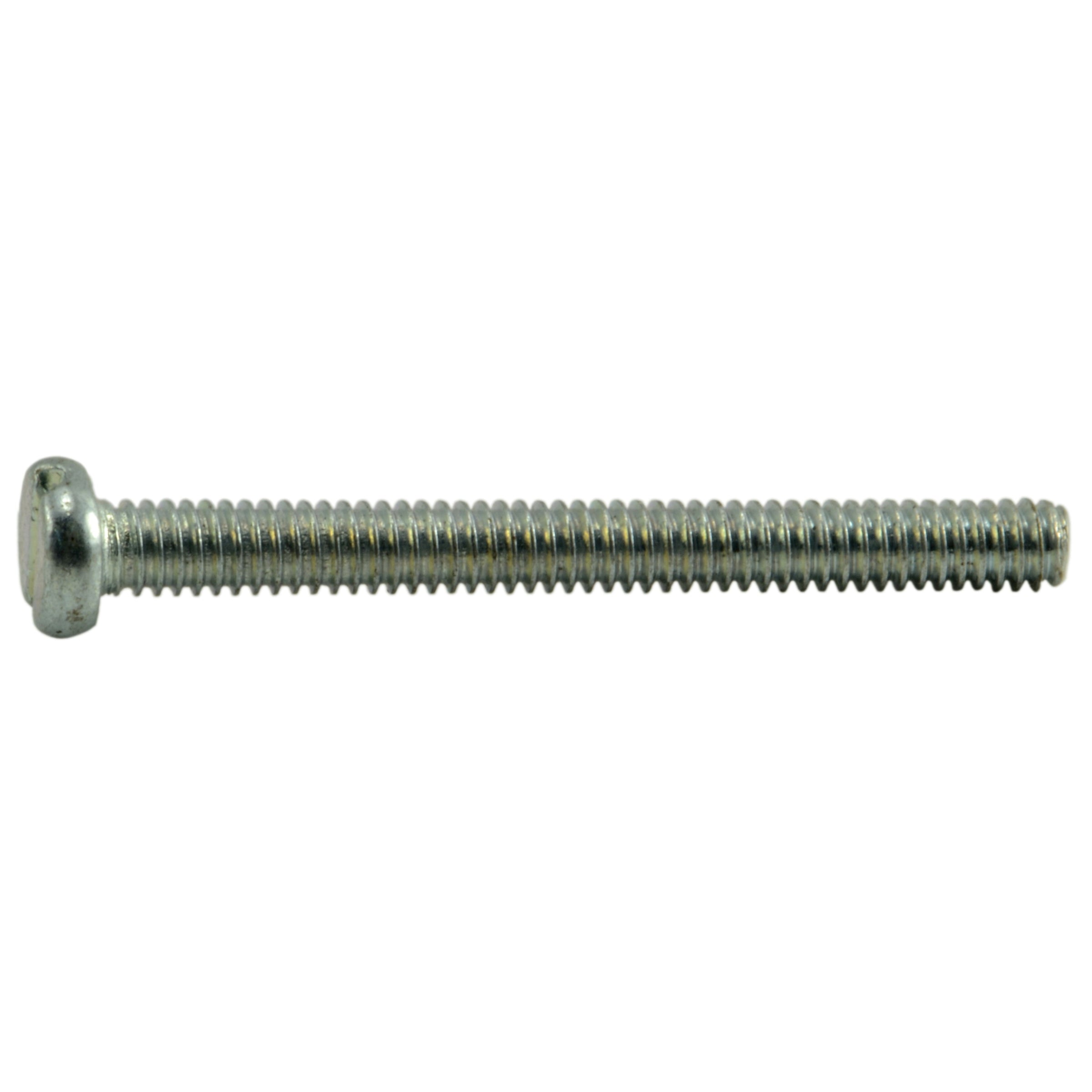 2mm-0.4 x 20mm Zinc Plated Class 4.8 Steel Coarse Thread Slotted Pan Head Machine Screws