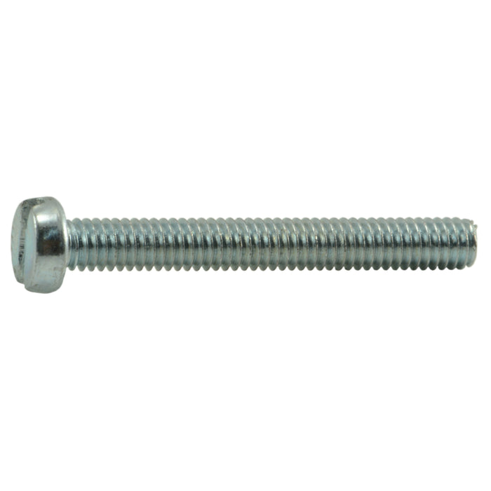 2.5mm-0.45 x 20mm Zinc Plated Class 4.8 Steel Coarse Thread Slotted Pan Head Machine Screws