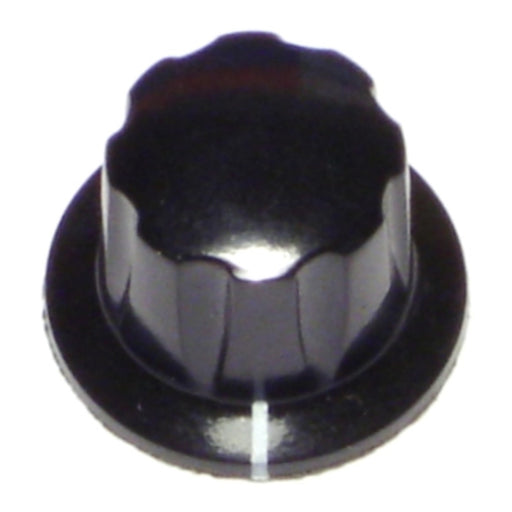 3/4" x 1/4" Black Plastic Appliance Knobs