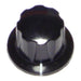 3/4" x 1/4" Black Plastic Appliance Knobs