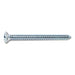 #8 x 2" Zinc Plated Steel Phillips Oval Head Sheet Metal Screws