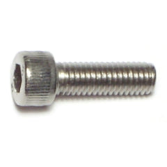#10 x 5/8" Stainless Steel Fine Thread Knurled Head Hex Socket Cap Screw