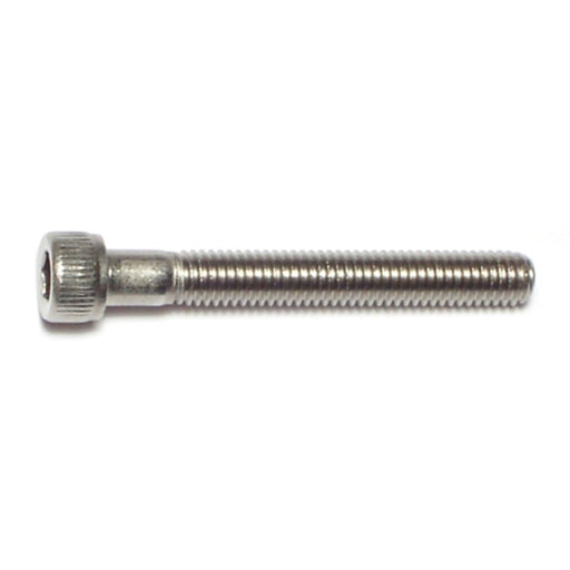 #10 x 1-1/2" Stainless Steel Fine Thread Knurled Head Hex Socket Cap Screw