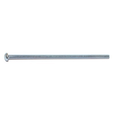 #6-32 x 3-1/2" Zinc Plated Steel Coarse Thread Slotted Round Head Machine Screws