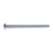 #8-32 x 2-1/2" Zinc Plated Steel Coarse Thread Slotted Round Head Machine Screws