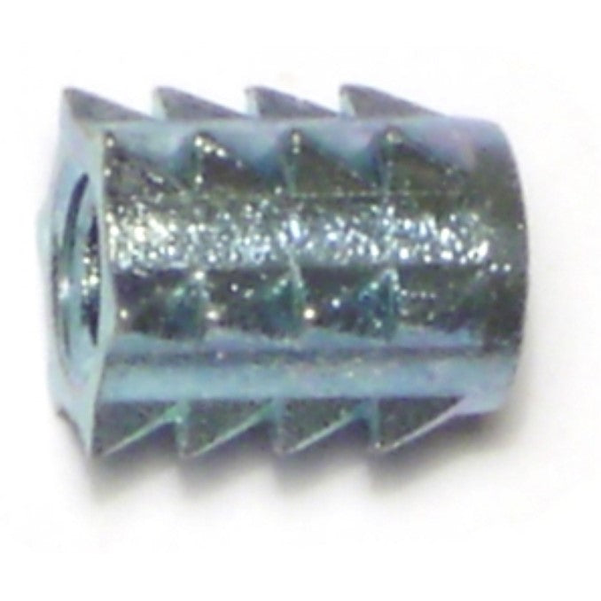 1/4"20 x 1/2" Zinc Alloy Coarse Thread Press In Wood Inserts