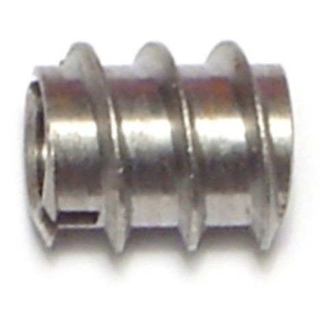 1/4"-20 x 1/2" Plain Steel Coarse Thread Insert Nuts