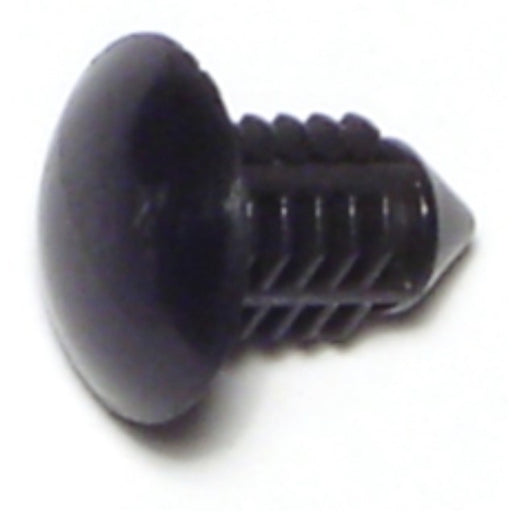 6mm x 12mm Black Plastic Hole Shield Clips