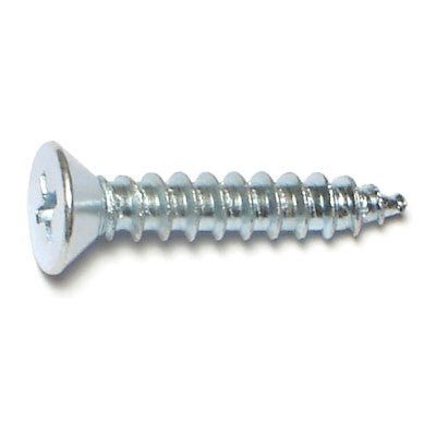 #9 x 1" Zinc Plated Steel Phillips Flat Head Hinge Screws