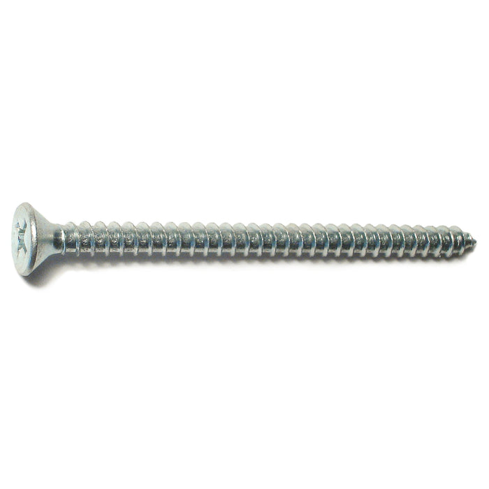 #9 x 2-1/2" Zinc Plated Steel Phillips Flat Head Hinge Screws