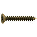 #9 x 1-1/4" Antique Brass Plated Steel Phillips Flat Head Hinge Screws