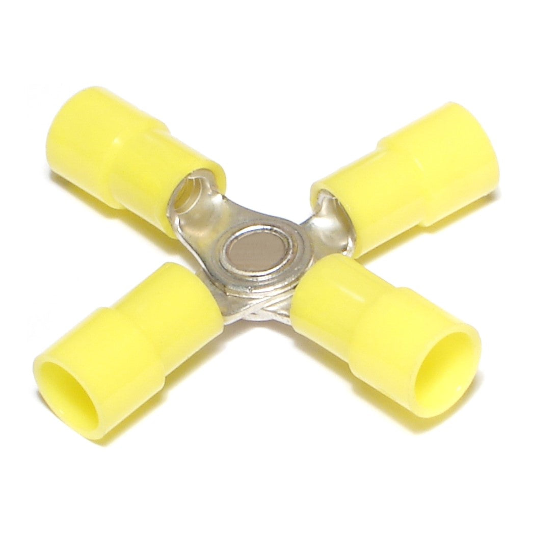 12 WG to 10 WG Four-Way Butt Connectors
