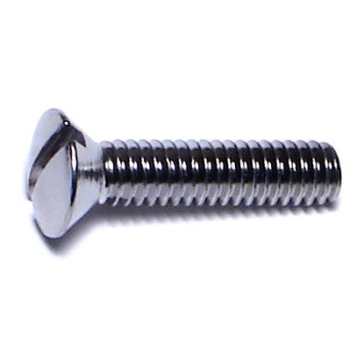 #8-32 x 3/4" Brass Coarse Thread Slotted Oval Head Machine Screws