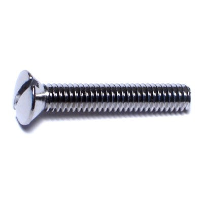 #8-32 x 1" Brass Coarse Thread Slotted Oval Head Machine Screws